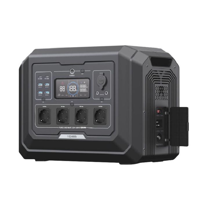 Комплект резервного живлення OUPES 3072Wh 2000W: зарядна станція OUPES S1 2000W 1024Wh LiFePO4 та додаткова батарея OUPES S2-BAT 2048Wh LiFePO4