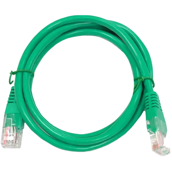 UTP,  1 м, кат. 5e Патч-корд зелений