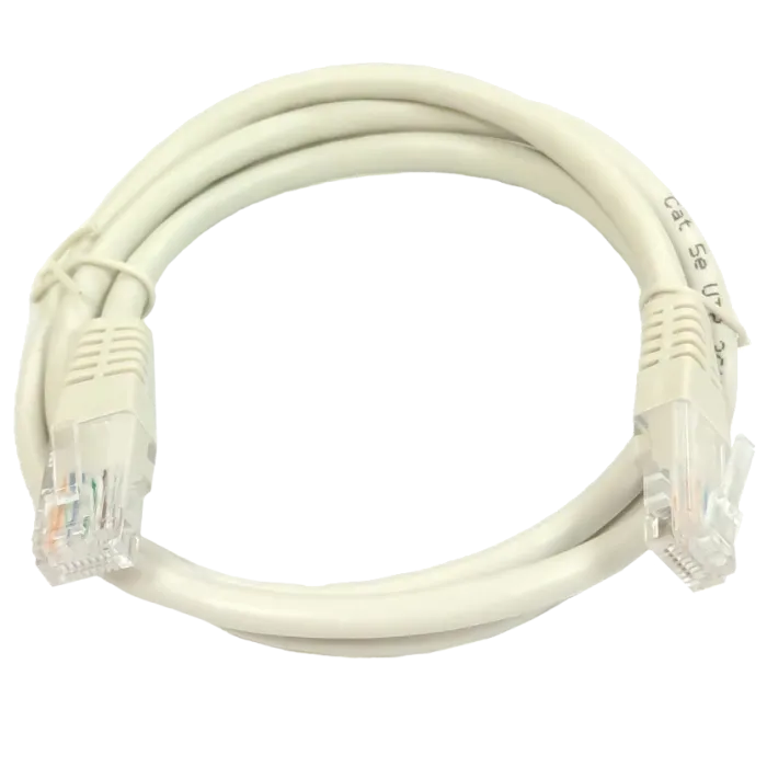 Патч-корд UTP, 15 м, кат. 5e, сірий