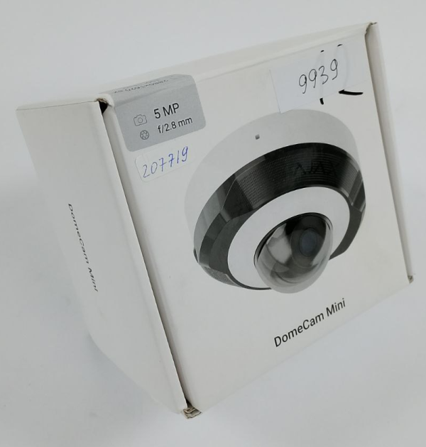 (Уцінка) Дротова охоронна IP-камера Ajax DomeCam Mini (5 Mp/2.8 mm) White