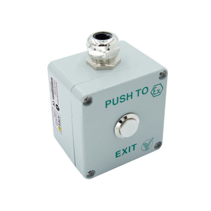 Кнопка виходу Yli Electronic PBK-814E-EX вибухозахищена та водонепроникна