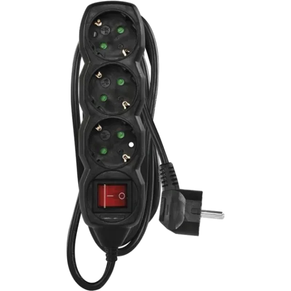 EMOS PC1321R 3 розетки 1.5 м Мережевий подовжувач