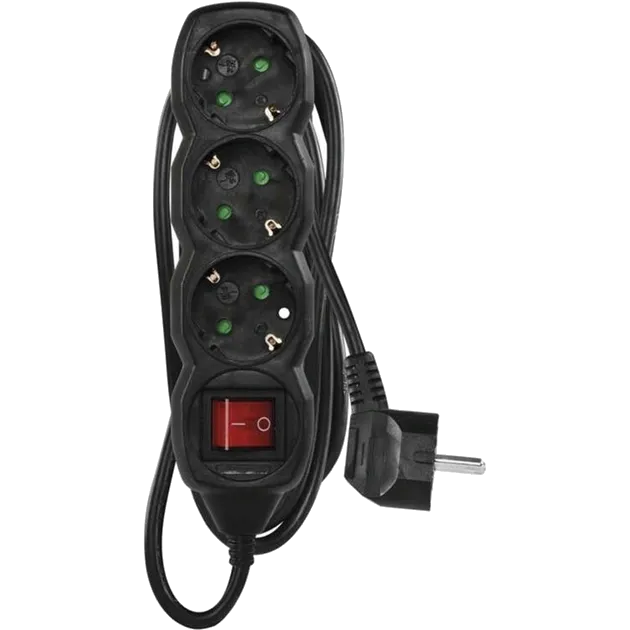 EMOS PC1321R 3 розетки 1.5 м Мережевий подовжувач