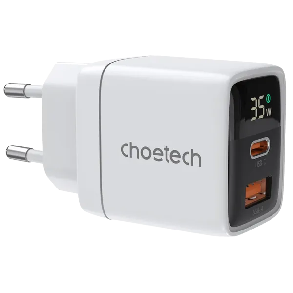 Choetech PD6052 White PD35W GAN A+C Адаптер