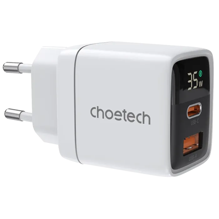 Choetech PD6052 White PD35W GAN A+C Адаптер
