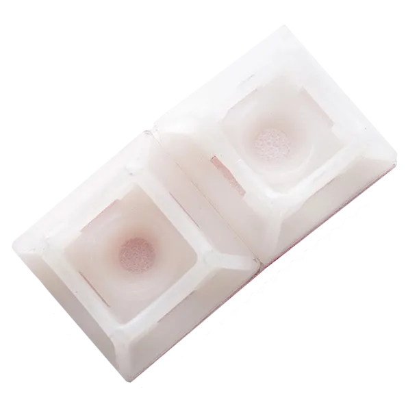 APRO PH-2020WC Майданчик самоклеючий для кабельної стяжки до 5 мм з отвором білий (пач. 50 шт.)