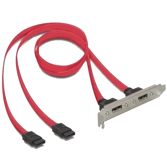 SATA 7px4-eSATAx4 M/F Планка корпусна