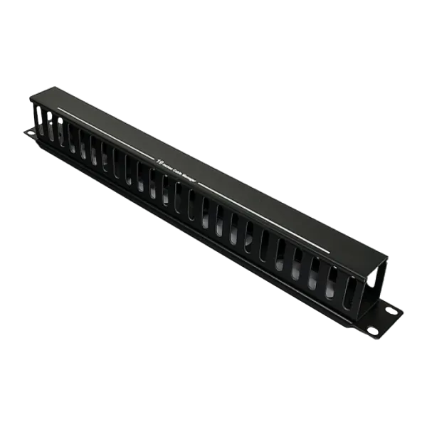 EPNew PLMN-060Z Кабельний організатор 1U з кришкою, чорний, EPNew