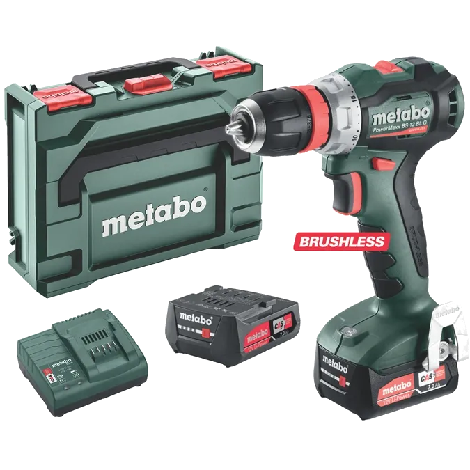 Metabo PowerMaxx BS 12 BL Q 12V 2x2Ah Li-Power (601045500) Акумуляторний безщітковий дриль-шуруповерт