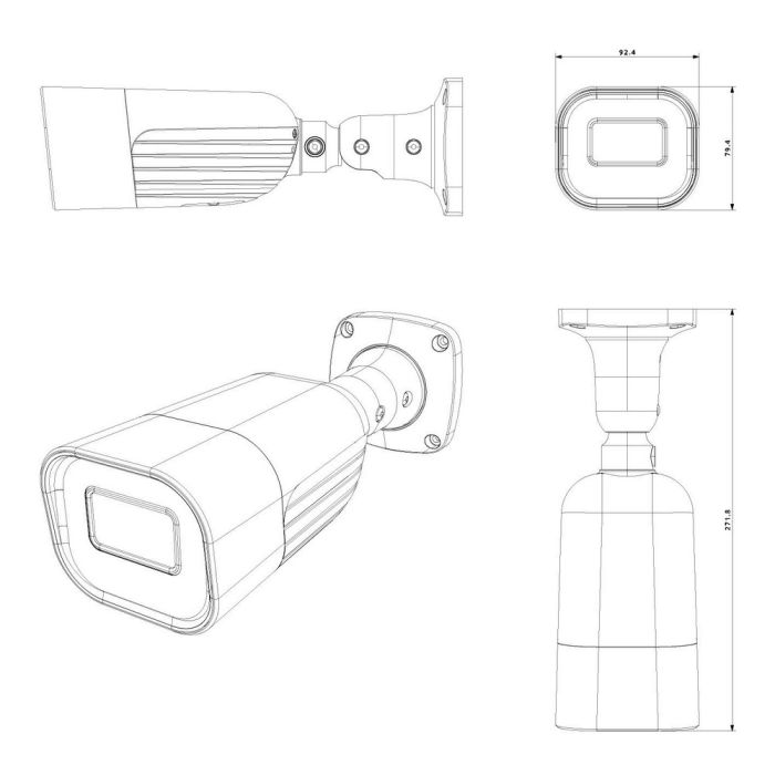 IP-відеокамера 8 Мп Provision-ISR I6-380IPEN-MVF-V3 (2.8-12 мм) для системи відеонагляду