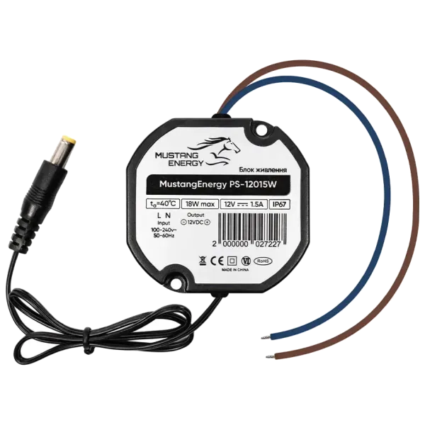 Mustang Energy PS-12015W IP67 Блок живлення