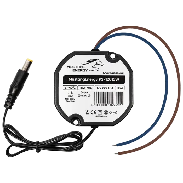 Mustang Energy PS-12015W IP67 Блок живлення