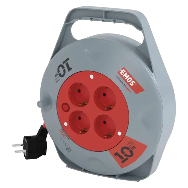 EMOS P19510 10м SCHUKO Подовжувач на котушці