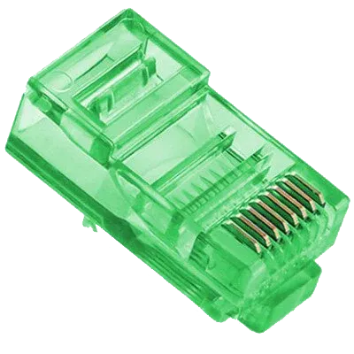 Merlion RJ-45 8P8C UTP Cat-5 Q100 Green Конектор (100 шт/уп.)