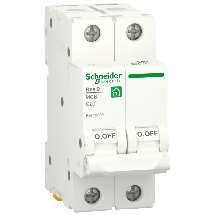 RESI9 20 А, 2P, крива С, 6кА Автоматичний вимикач Schneider Electric