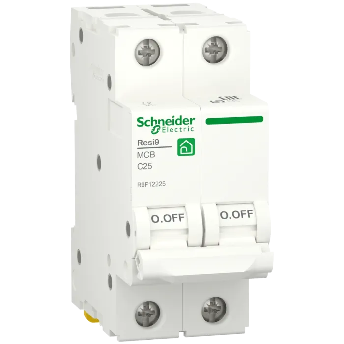 RESI9 25 А, 2P, крива С, 6кА Автоматичний вимикач Schneider Electric