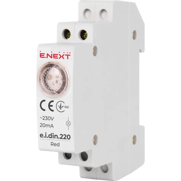 E.NEXT e.i.din.220.red Індикатор на DIN-рейку червоний