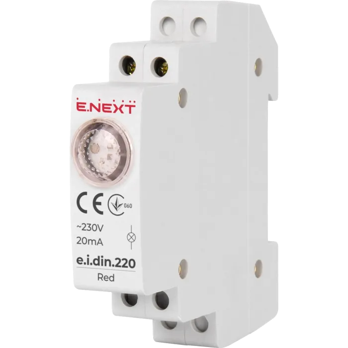 E.NEXT e.i.din.220.red Індикатор на DIN-рейку червоний
