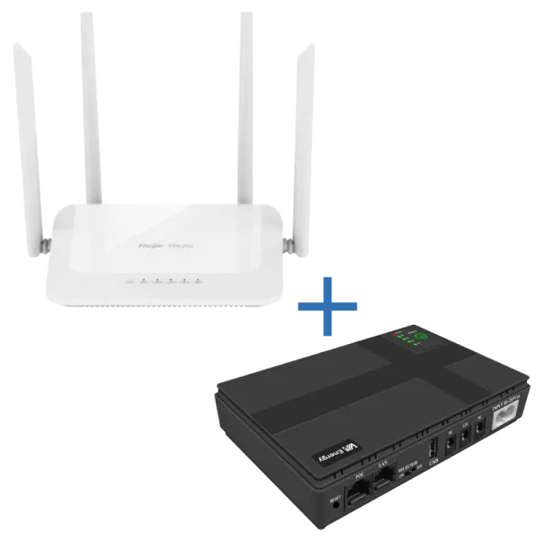 VIA Energy Mini UPS + RG-EW1200 Комплект маршрутизатор та джерело безперебійного живлення
