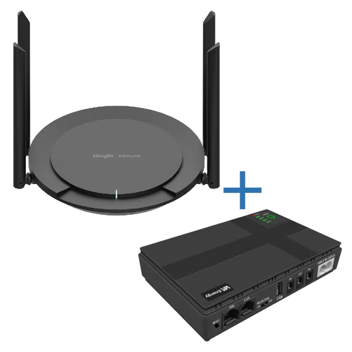 VIA Energy Mini UPS + RG-EW300 PRO Комплект маршрутизатор та джерело безперебійного живлення