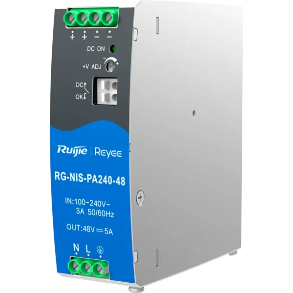 Ruijie RG-NIS-PA240-48 Джерело живлення AC/DC 240 Вт на DIN-рейку