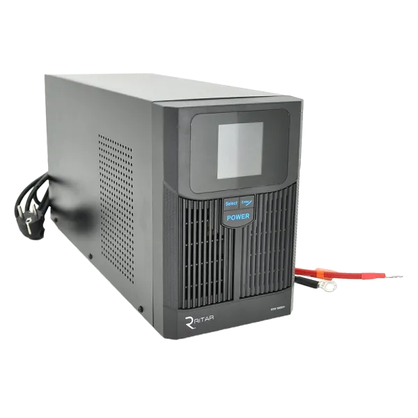 RITAR RTSW-1500 LCD 1500ВА 12В ДБЖ з правильною синусоїдою під зовнішній АКБ