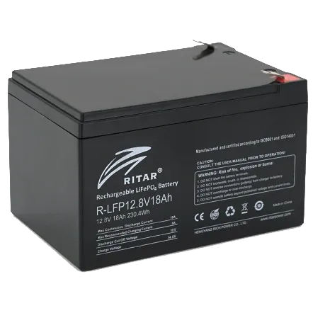 Ritar LiFePO4 12.8В 18А•г Літієва акумуляторна батарея