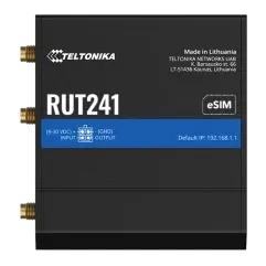 Teltonika RUT241 з 4G LTE, Wi-Fi, eSIM Промисловий стільниковий маршрутизатор