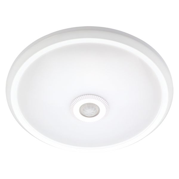 Світильник світлодіодний стельовий з датчиком руху e.sensor.LED.77.12.4000 (білий), 12 Вт, 4000К, 360°, IP20