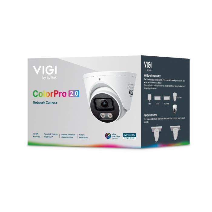 IP-камера 4 Мп TP-Link InSight S445S (2.8 мм) VIGI ColorPro для системи відеонагляду