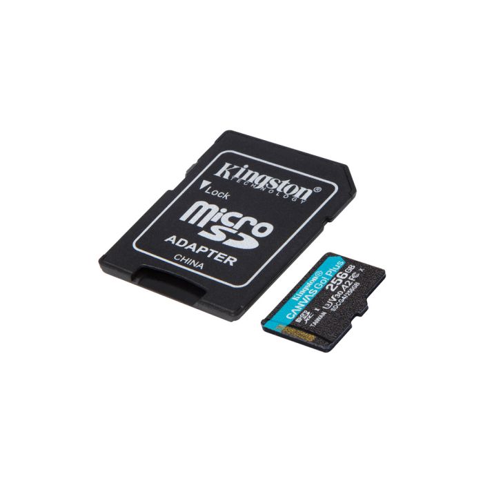 Карта пам'яті Kingston microSDXC 256GB Canvas Go! Plus G4 Class 10 UHS-I U3 V30 A2 + SD-адаптер (SDCG4/256GB)