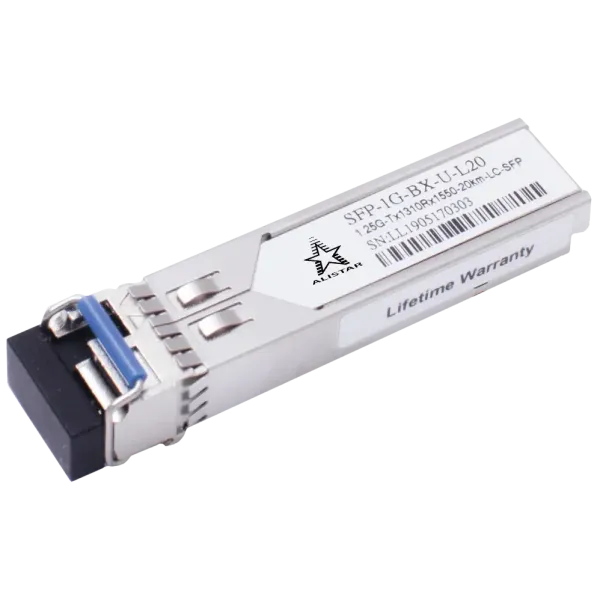 ALISTAR SFP-1G-BX-U-L20 SFP 1G 1SM WDM LC 20KM TX1310/RX1550nm DDM Модуль