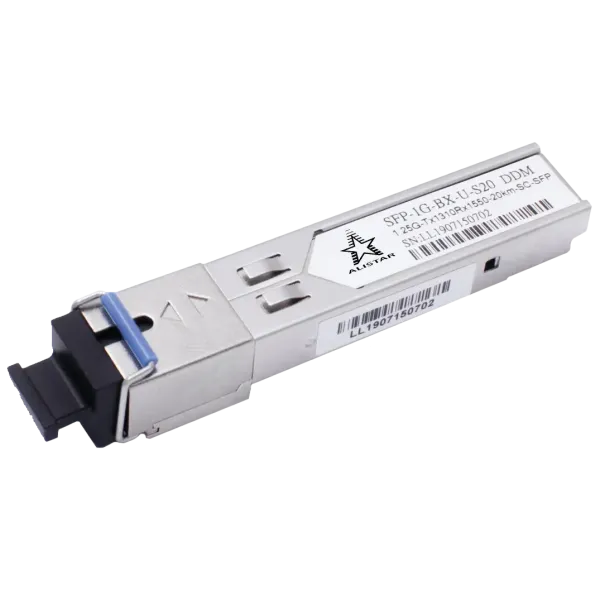 ALISTAR SFP-1G-BX-U-S20 SFP 1G 1SM WDM SC 20KM TX1310/RX1550nm DDM Модуль