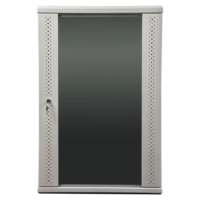 EServer 18U 600х600х907 скло, сіра Шафа