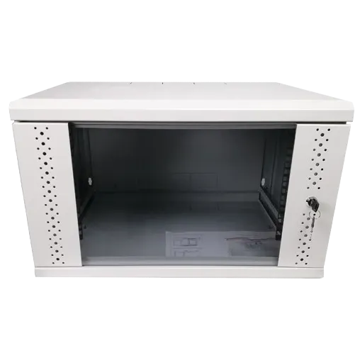 EServer 6U 600х500х370 скло, сіра Шафа