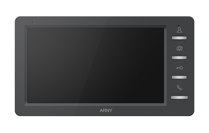 Аналоговий відеодомофон ARNY AVD-708 7'' IPS, Graphite