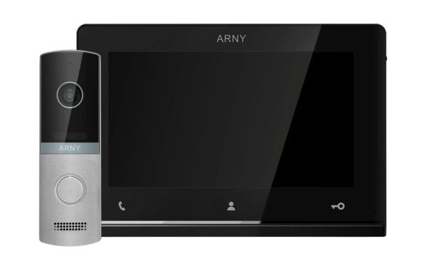 Комплект домофонний ARNY AVD-7123 (AVD-710 2Мп 7" TFT + AVP-NG230 2Мп), Black + Silver