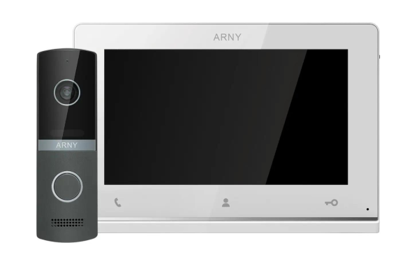 Комплект домофонний ARNY AVD-7123 (AVD-710 2Мп 7" TFT + AVP-NG230 2Мп), White + Graphite