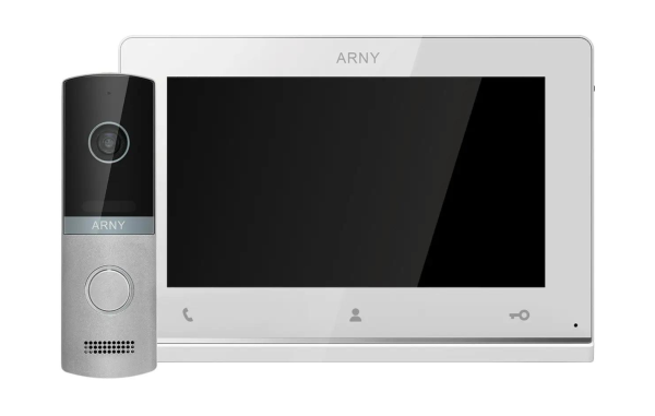 Комплект домофонний ARNY AVD-7123 (AVD-710 2Мп 7" TFT + AVP-NG230 2Мп), White + Silver