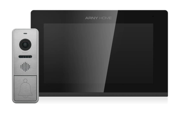 Комплект домофонний ARNY AVD-7443A (AVP-742А 7" Wi-Fi IPS + AVP-NG430 2Мп), Black + Gray
