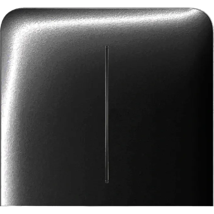 Ajax SideButton (2-gang) vertical black Кнопка