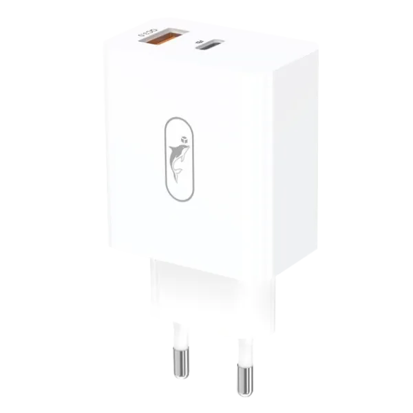 SkyDolphin SC02 (2USBx2.4A) White (MZP-000185) Мережевий зарядний пристрій