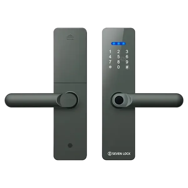 SEVEN LOCK SL-7740BF grey (врізна частина 5050) Розумний дверний біометричний замок