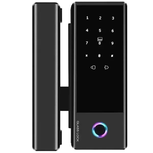 SEVEN LOCK SL-7776BF black Розумний біометричний замок на скляні двері