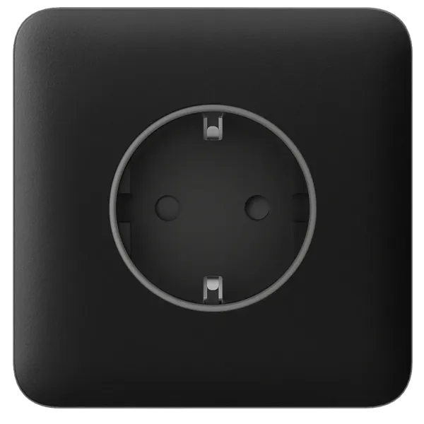 Ajax SoloCover (basic) [type F] Black Фронтальна панель