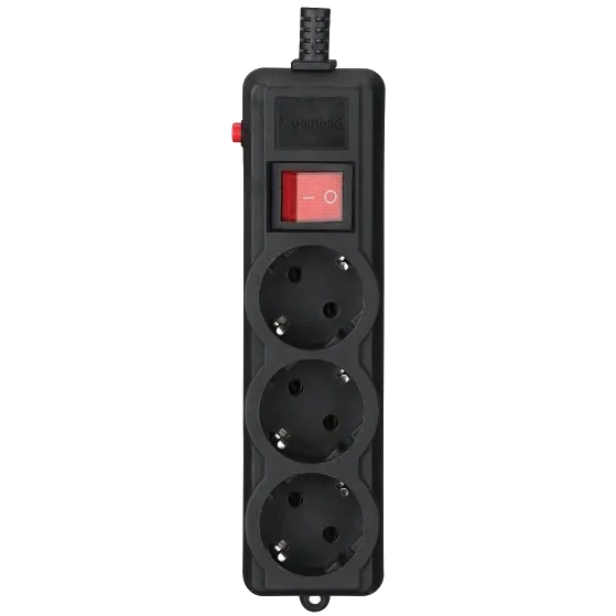 Gembird SPG3-G-10B-PRO Мережевий фільтр 3 м кабель 3 розетки