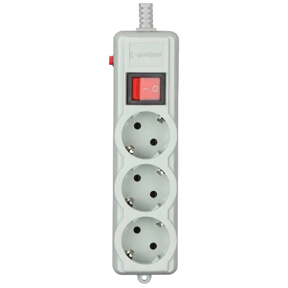 Gembird SPG3-G-6G-PRO Мережевий фільтр 1.8 м кабель 3 розеток