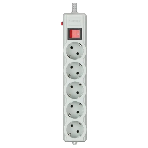 Gembird SPG5-G-6G-PRO Мережевий фільтр 1.8 м кабель 5 розеток