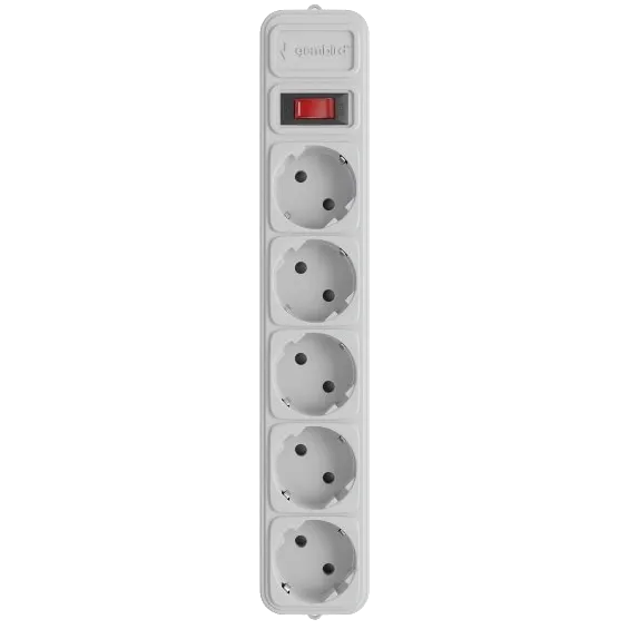 Gembird SPG5-G-6G Мережевий фільтр 1.8 м кабель 5 розеток