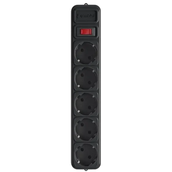Gembird SPG5-X-6B Мережевий фільтр для ДБЖ (UPS) 1.8 м кабель 5 розеток